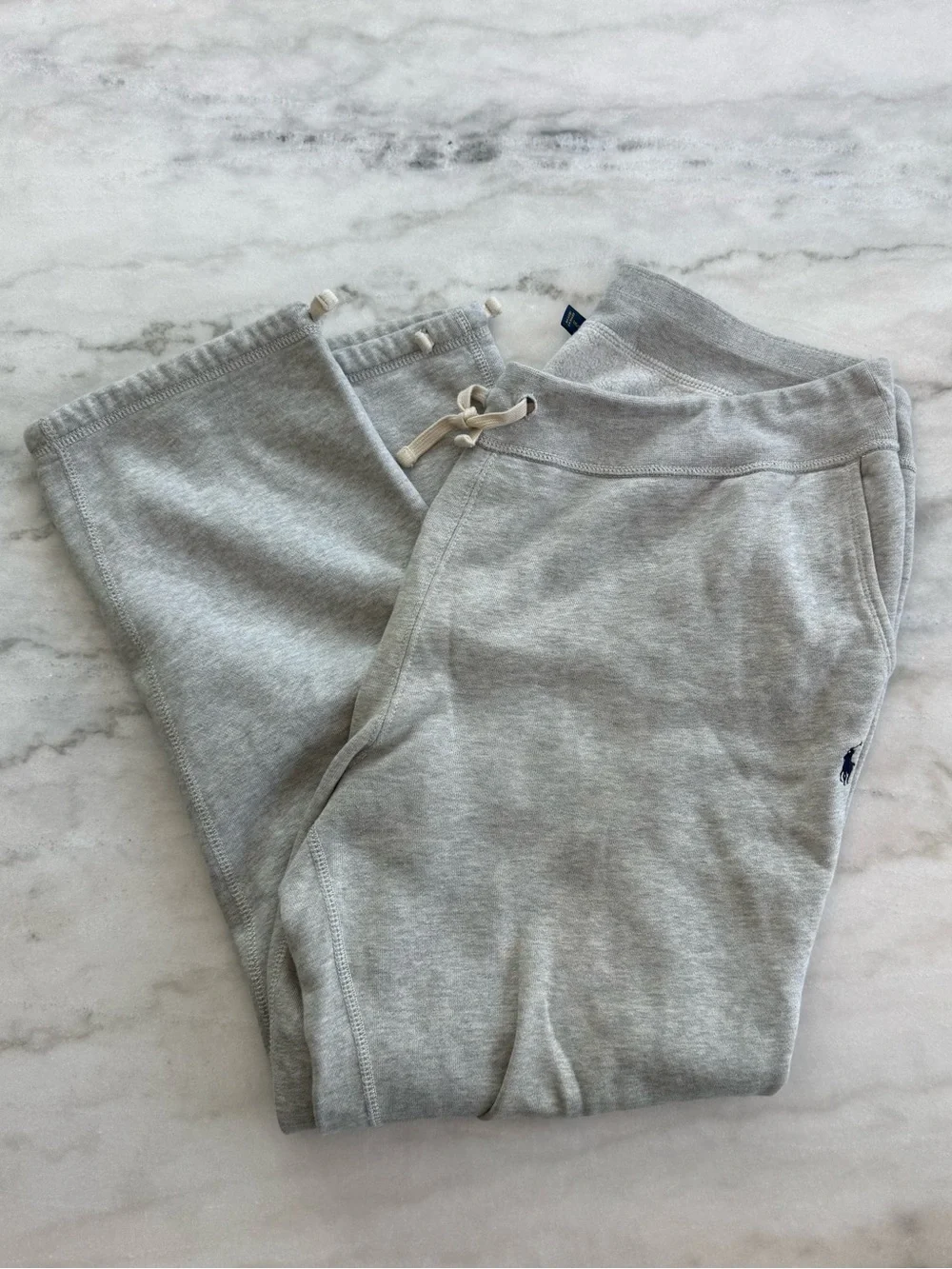 Polo Ralph Lauren Fleece Sweatpants Light Sport Heather Pony Logo Men Size XL
